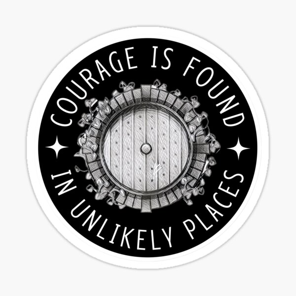 Item preview, Courage is Found in Unlikely Places II - Black - Fantasy designed and sold by Fenay Designs.