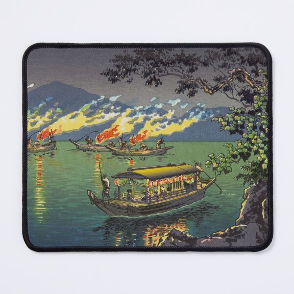 Item preview, Nagaragawa Cormorant Fishing by Tsuchiya Koitsu designed and sold by Takeda-art.