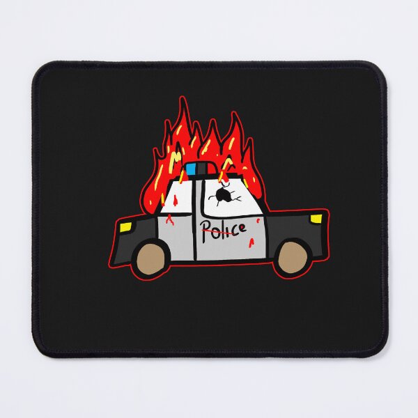 Item preview, The police car burning designed and sold by STRplatinum.
