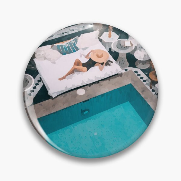 Artikelvorschau, Am Pool in Marrakesch - Aquarell-Stil entworfen und verkauft von WWWC2288.