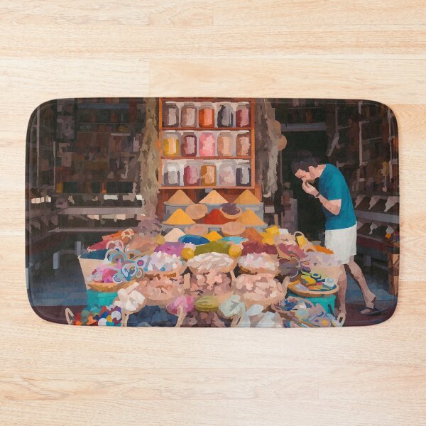 Item preview, Moroccan Street Market Stall - Watercolour Style designed and sold by WWWC2288.
