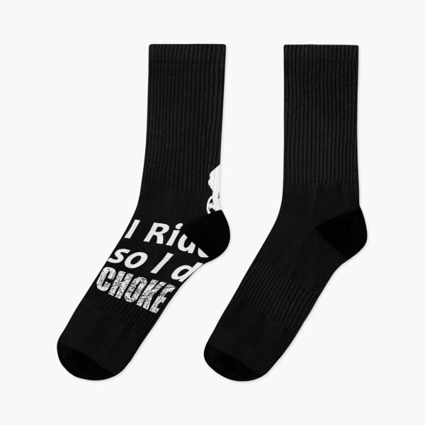Item preview, I Ride So I Don't Choke People Funny Cycling Bicycle Mountain Bike And Bmx Sticker designed and sold by idaerindiph.