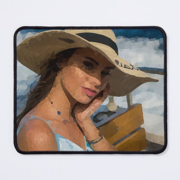Item preview, Beautiful Woman on Boat - Watercolour Style designed and sold by WWWC2288.
