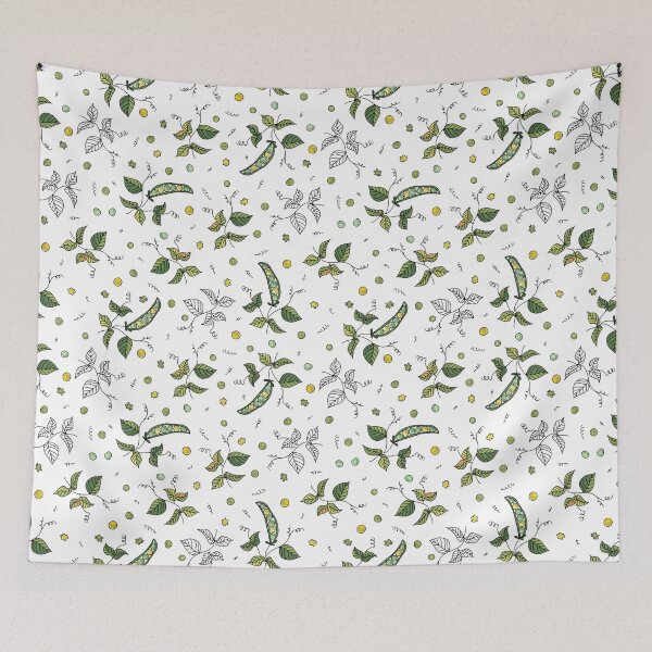 Item preview, Mendel Peas on white designed and sold by fogoosherie.