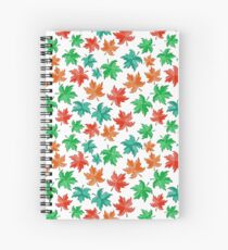 Maple leaves Spiral Notebook