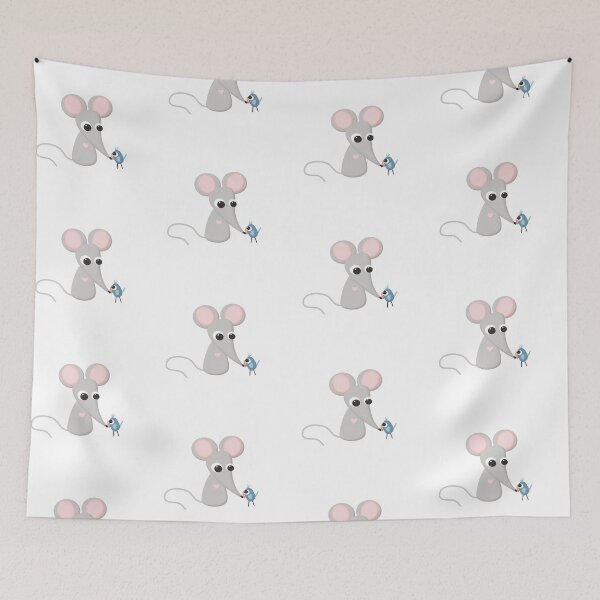 Item preview, Cute Mouse and Parrot Bird Friends designed and sold by darklanterndsn.