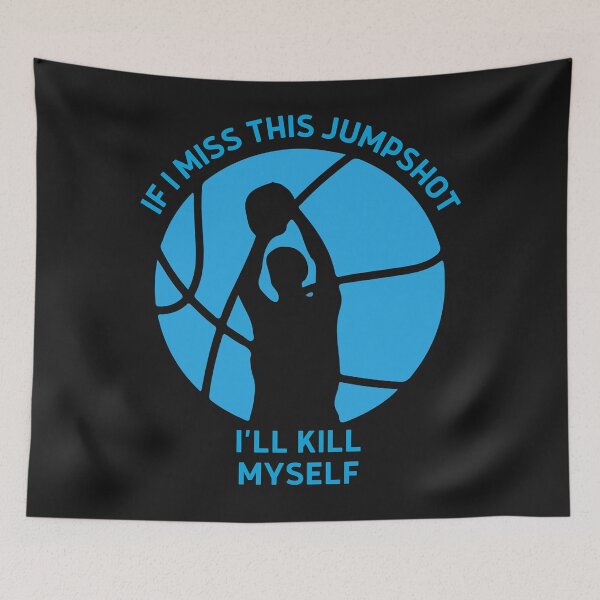 Item preview, Funny If I miss this jumpshot  designed and sold by Scarlettreid.