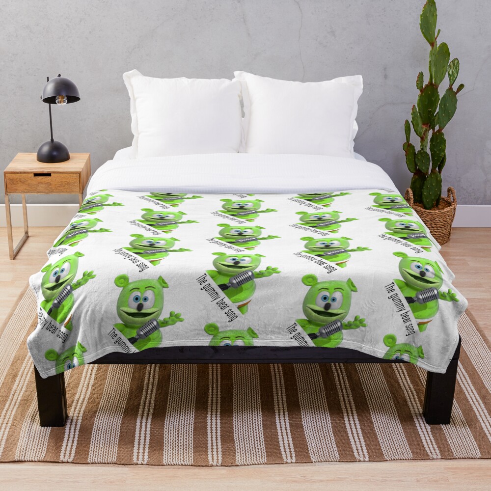 The gummy bear song Throw Blanket for Sale by Marvelistic Redbubble