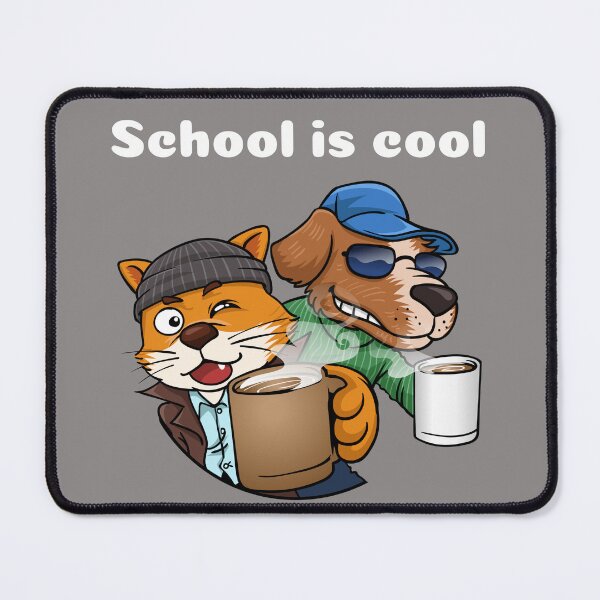 Item preview, School is cool designed and sold by Brewed Styles.