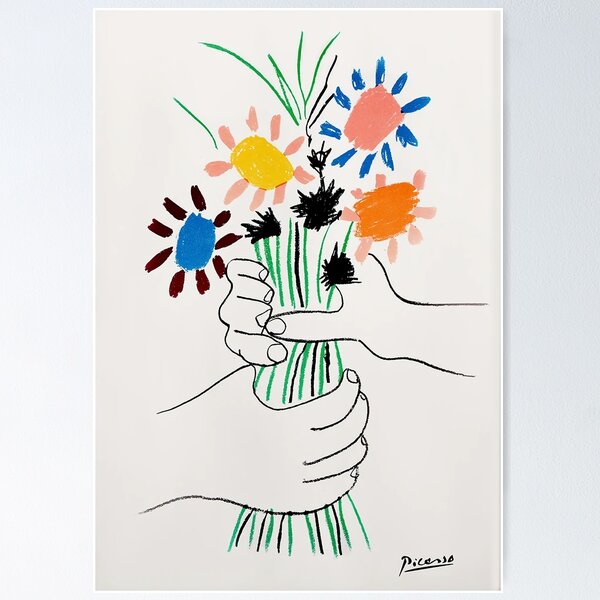 Vista previa del artículo con la obra «Flor abstracta - Bellas artes estéticas Póster», diseñado y vendido por fucuutm.