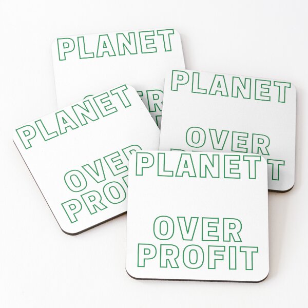 Item preview, Planet over profit/ protest activist/ climate change slogan sticker  designed and sold by LaundrySalt.