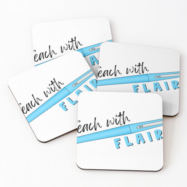 Item preview, Teach with Flair (Blue) designed and sold by cohnrm.