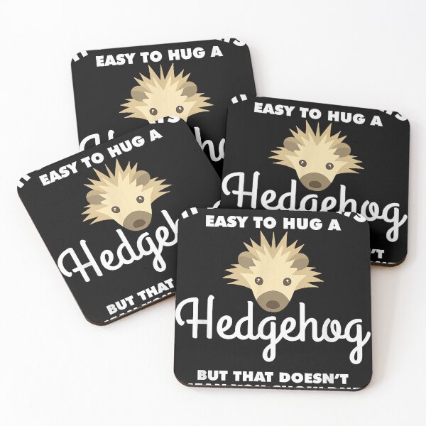 Item preview, Its Not Always Easy To Hug A Hedgehog Animal Humor 207 designed and sold by tixiermichas.