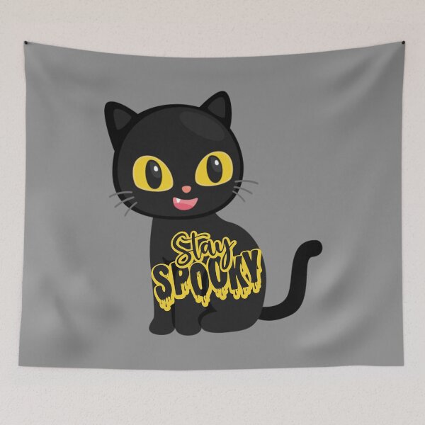 Item preview, Stay Spooky Black Cat | Fun Retro Halloween designed and sold by DevlynnDesigns.