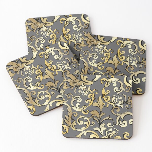 Item preview, Floral silver and gold designed and sold by FGCART.
