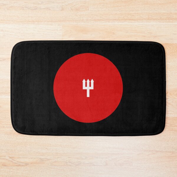 Item preview, United Trident Design Red And White Circular Sticker Sticker designed and sold by idaerindiph.