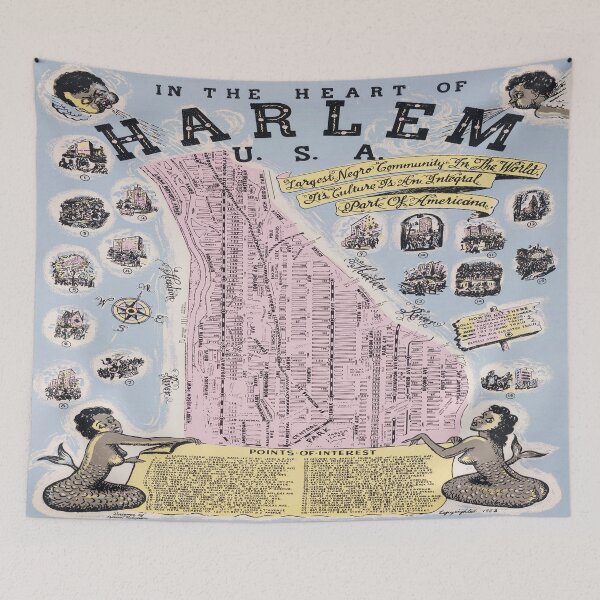 Item preview, Retro Harlem Map designed and sold by MyInspiredPrint.