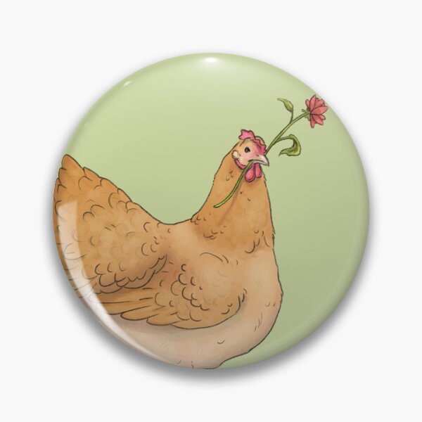 Item preview, Chicken with Red Flower designed and sold by eleary.