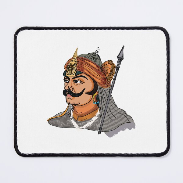 Item preview, Maharana Pratap Portait t-shirt | Maharana Pratap painting canvas print designed and sold by KARTICK DUTTA.