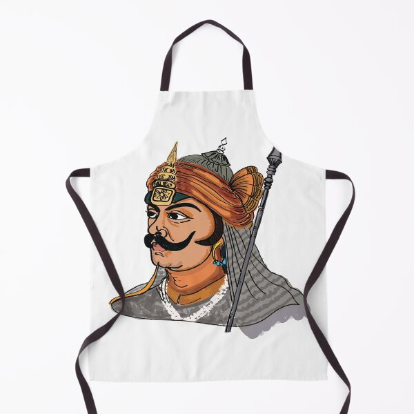 Item preview, Maharana Pratap Portait t-shirt | Maharana Pratap painting canvas print designed and sold by KARTICK DUTTA.
