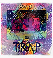 Abstrakte hübsche Mädchen mögen Trap Music Poster
