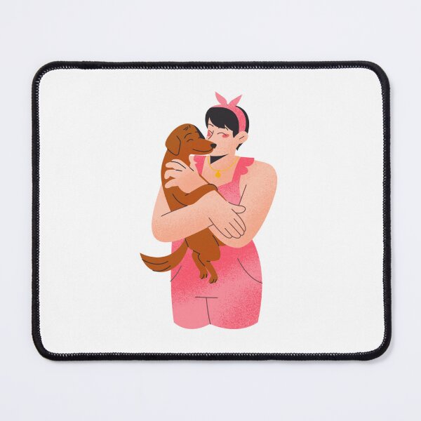 Item preview, just a girl who loves dachshund ~ cute portrait  designed and sold by ENIGMAT-.