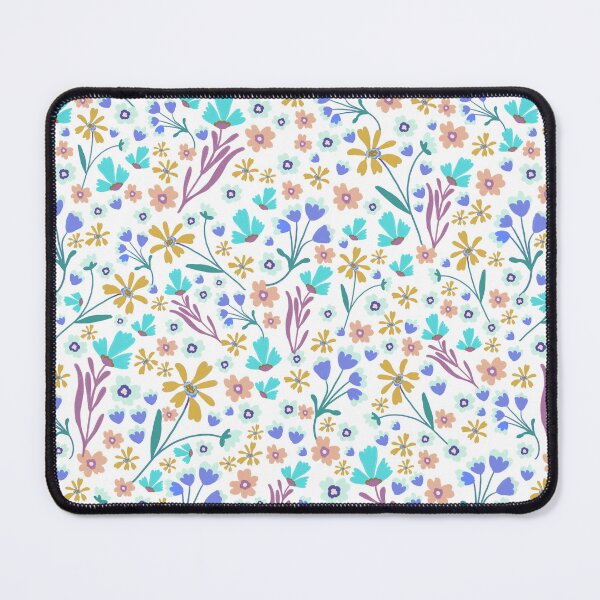 Item preview, Folk Floral - 70s Multi White designed and sold by KBurnsArt.