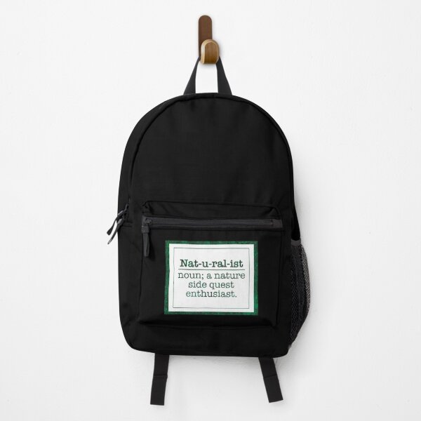 Item preview, Naturalist Definition - Nature Side Quest Enthusiast - Forest Green & Black designed and sold by EcoElsa.