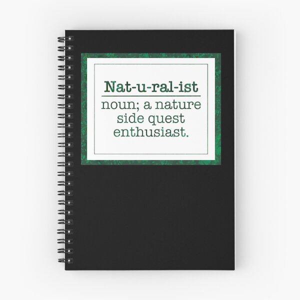 Item preview, Naturalist Definition - Nature Side Quest Enthusiast - Forest Green & Black designed and sold by EcoElsa.