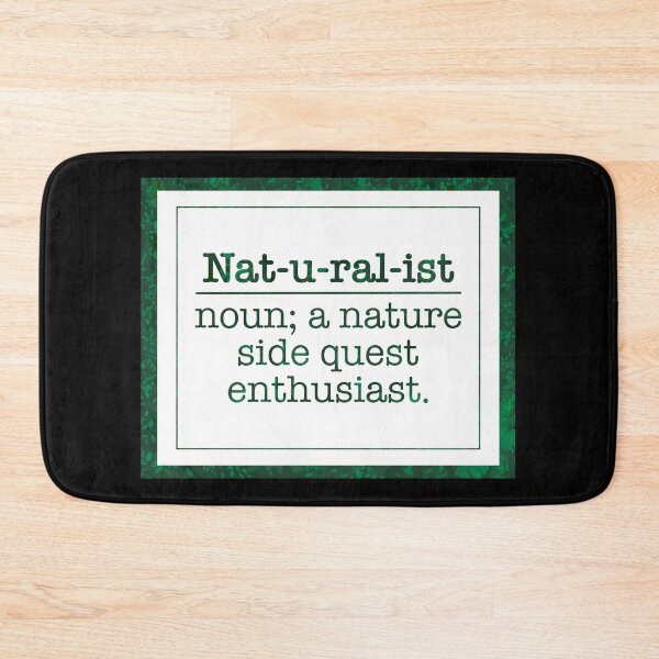 Item preview, Naturalist Definition - Nature Side Quest Enthusiast - Forest Green & Black designed and sold by EcoElsa.