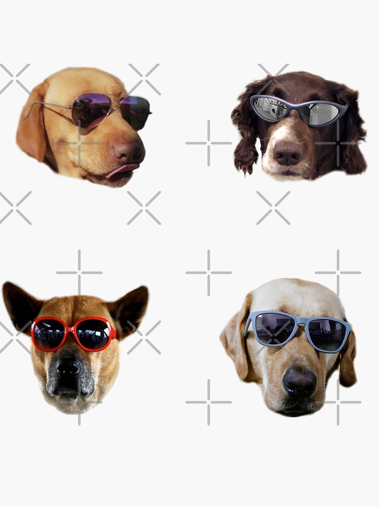 Doggo Stickers: Sunglasses #2 by Elisecv