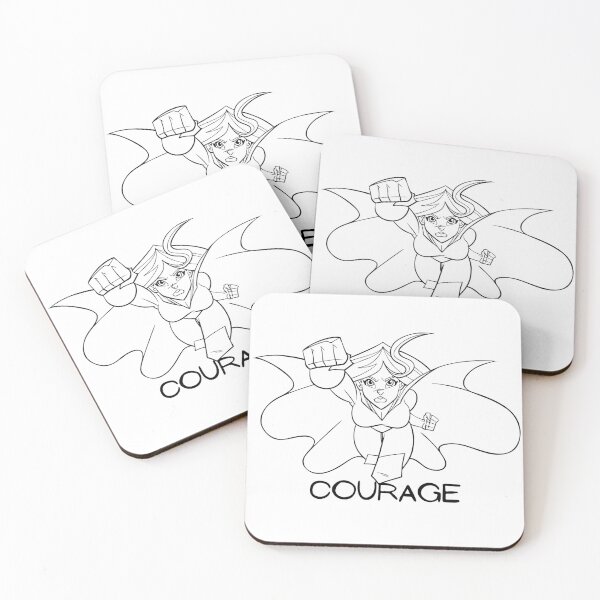 Item preview, Courage with superhero design  designed and sold by PlethoraPrints.