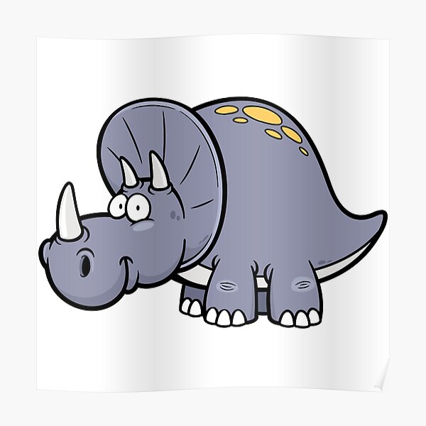 "Mix cartoon Dinosaur " Poster for Sale by AniKawa Redbubble