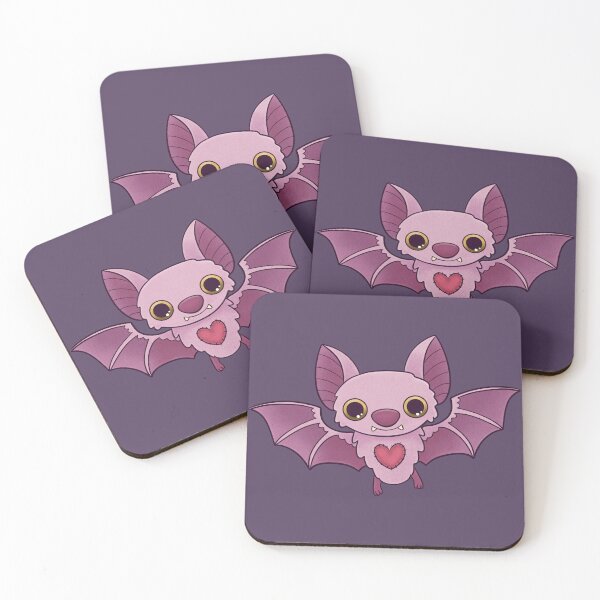 Item preview, Little Kawaii Bat with Stitched Heart designed and sold by FreyaDraws.