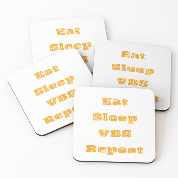 Item preview, Eat Sleep VBS Repeat - Vacation Bible School Orange Typography designed and sold by Digitalme Designs.