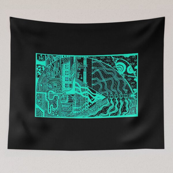 Item preview, Teal&Blue Program 67oZxmL//%-90° designed and sold by createVisions.