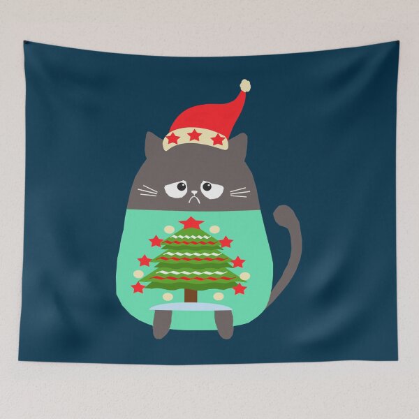 Item preview, Grumpy Christmas catpussycat   designed and sold by CoryTucker.