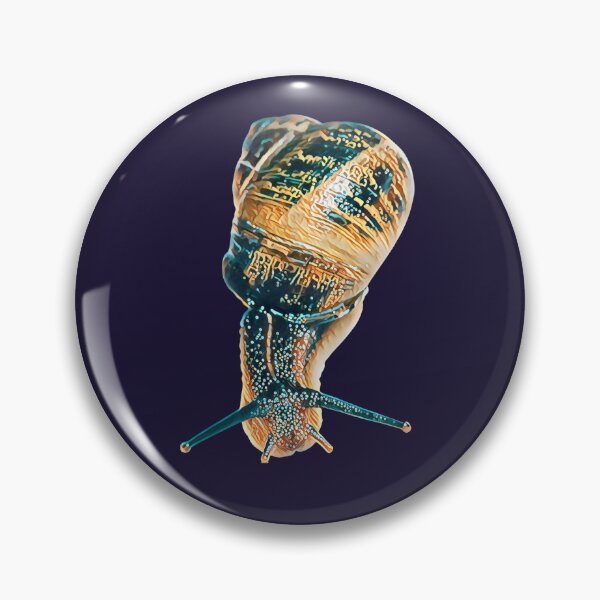 Item preview, Bronze Teal Funky Spotted Snail Art 4 designed and sold by Cawaiico.