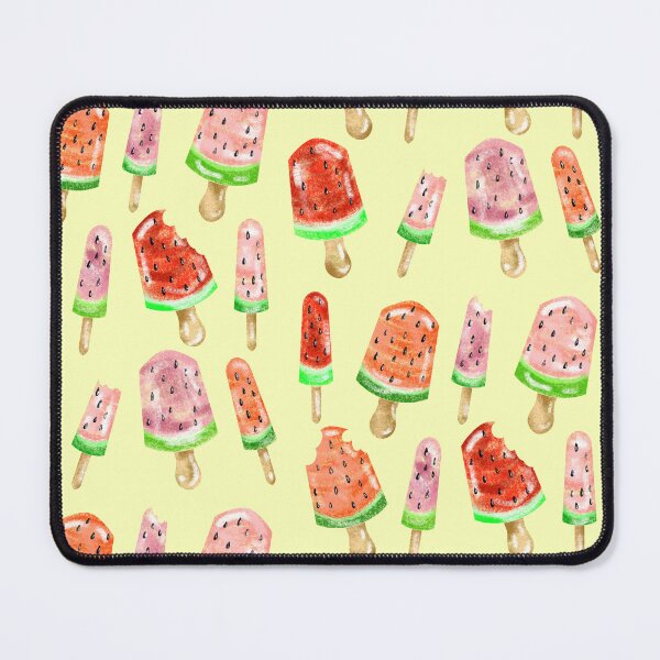 Item preview, Watermelon Popsicles With Yellow Background  designed and sold by missmann.