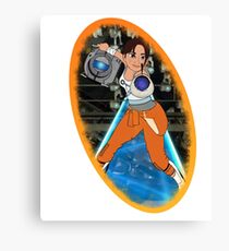 Portal - Chell & Wheatley Canvas Print