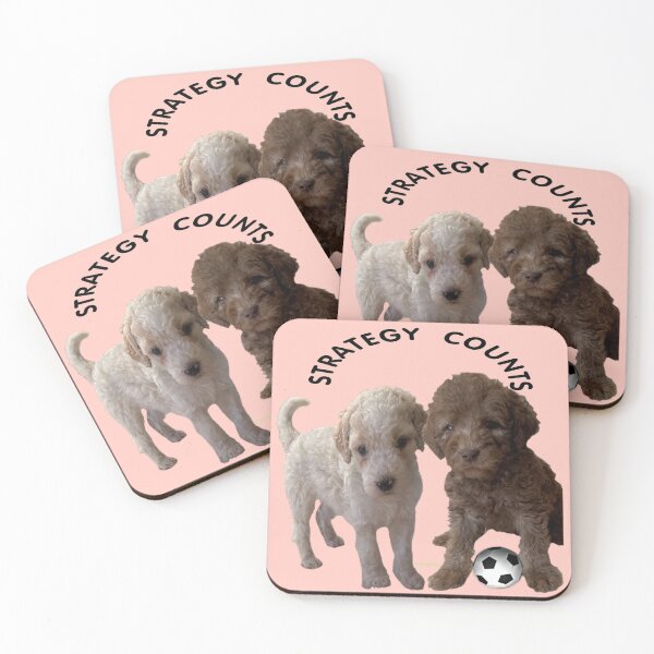Item preview, 2 Labradoodles Play Soccer designed and sold by kristalcurt.