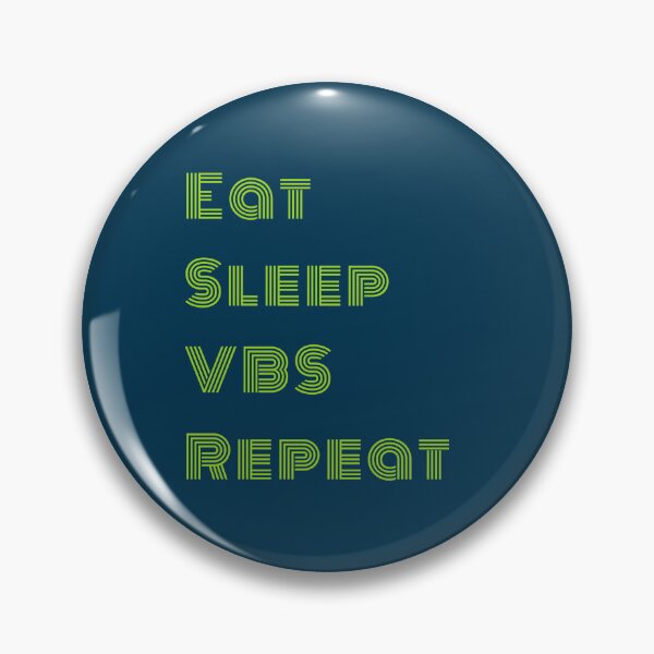 Item preview, Eat Sleep VBS Repeat - Vacation Bible School Green Typography designed and sold by Digitalme Designs.