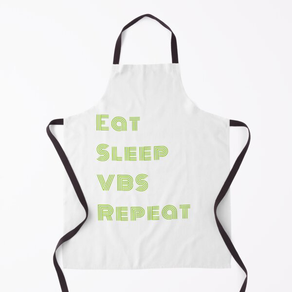 Item preview, Eat Sleep VBS Repeat - Vacation Bible School Green Typography designed and sold by Digitalme Designs.