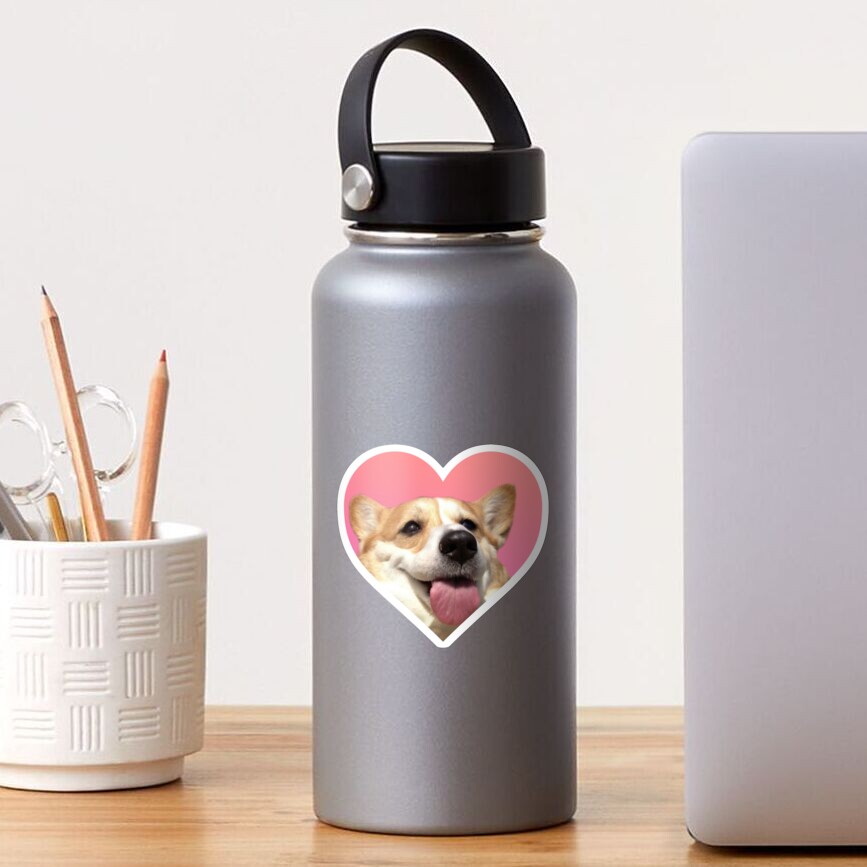 Doggo Stickers: Corgi Mlem Sticker
