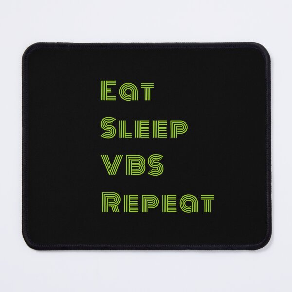 Item preview, Eat Sleep VBS Repeat - Vacation Bible School Green Typography designed and sold by Digitalme Designs.