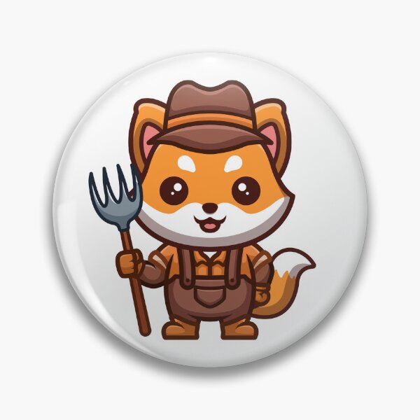 Item preview, Fox Farmer Cute Cartoon designed and sold by GumregaStudio.