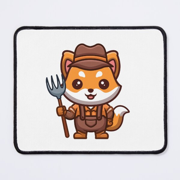 Item preview, Fox Farmer Cute Cartoon designed and sold by GumregaStudio.