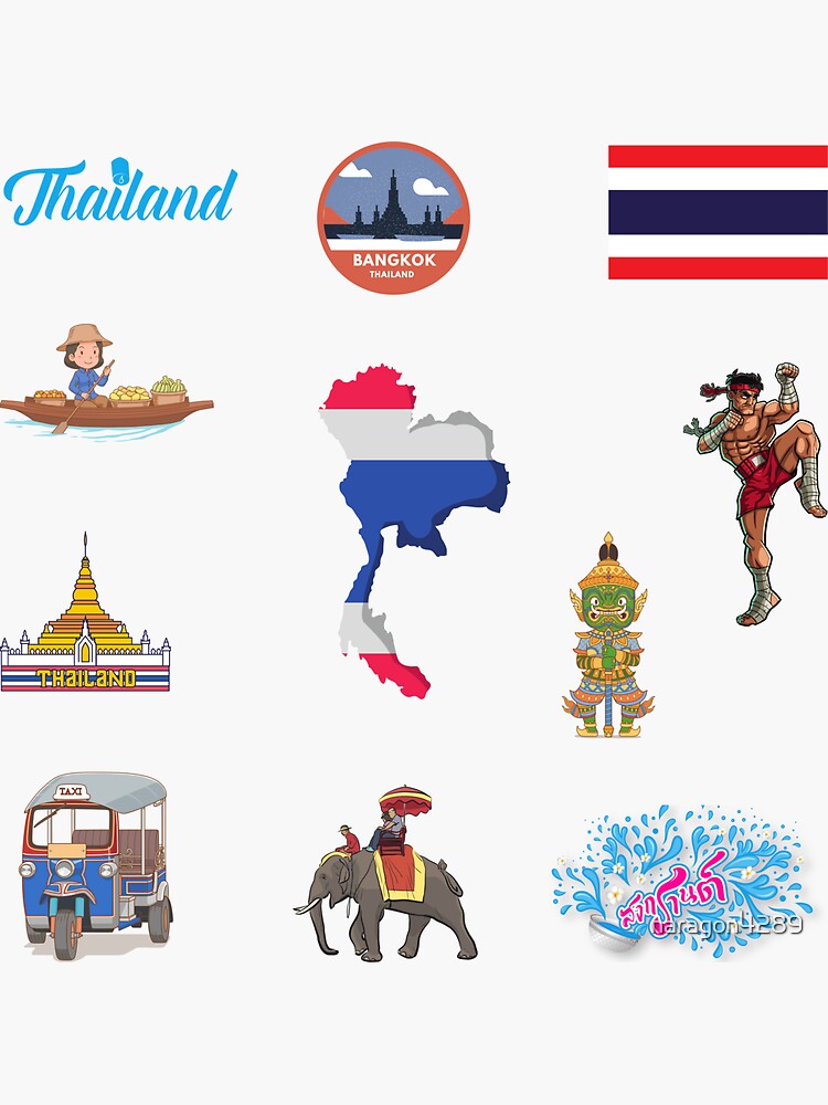Thumbnail 3 of 3, Sticker, thai pack designed and sold by naragon4289.