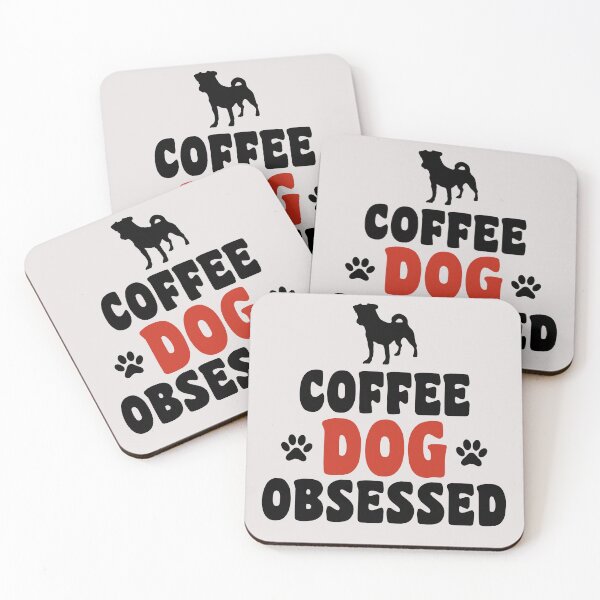 Item preview, coffee and dog obssesed happy quotes for dog lover designed and sold by randomdogshirt.