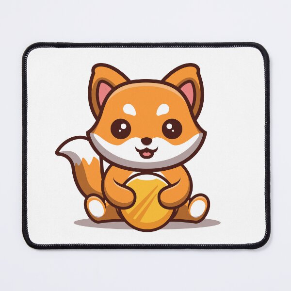 Item preview, Fox Sitting Gold Coin Cute Cartoon designed and sold by GumregaStudio.